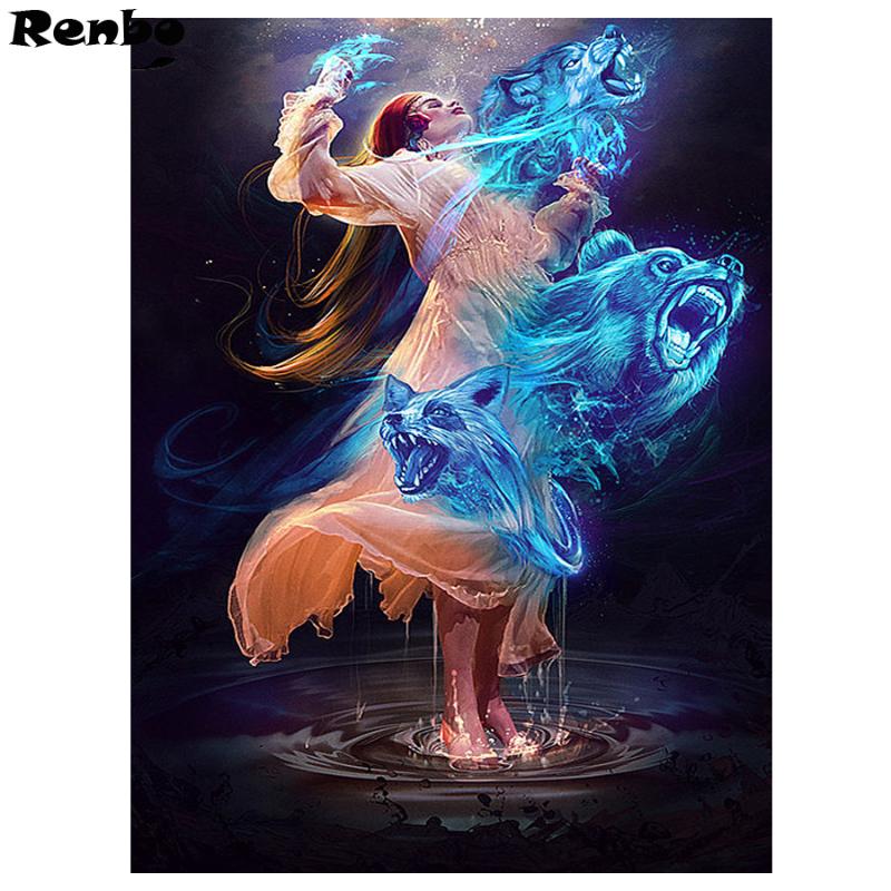 Full Drill Square Diamond round 5D DIY Diamond Painting Wolf beauty Embroidery full display Cross Stitch Mosaic Paint
Full Drill Square Diamond round 5D DIY Diamond Painting Wolf beauty Embroidery full display Cross Stitch Mosaic Paint