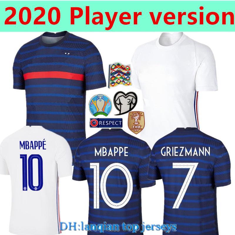 Player version 2020 France MBAPPE GRIEZMANN POGBA jerseys 2020 Soccer jersey Football shirts maillot de foot men + kit, 2020 away
Player version 2020 France MBAPPE GRIEZMANN POGBA jerseys 2020 Soccer jersey Football shirts maillot de foot men + kit, 2020 away