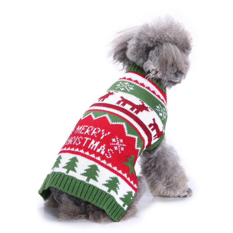 Cross-Border Pet Clothes Sweater Bones Striped Turtleneck Dog Clothes Sweater Christmas snow kuan Dog Autumn and Winter, Myd92
Cross-Border Pet Clothes Sweater Bones Striped Turtleneck Dog Clothes Sweater Christmas snow kuan Dog Autumn and Winter, Myd92