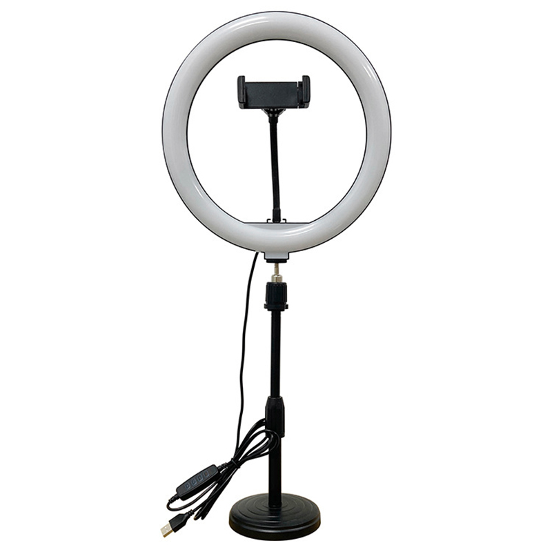 LED Ring Fill Light, 10-Inch Retractable Beauty Desktop Live LED Flash 10-Level Auroral Cold and Warm Light
LED Ring Fill Light, 10-Inch Retractable Beauty Desktop Live LED Flash 10-Level Auroral Cold and Warm Light