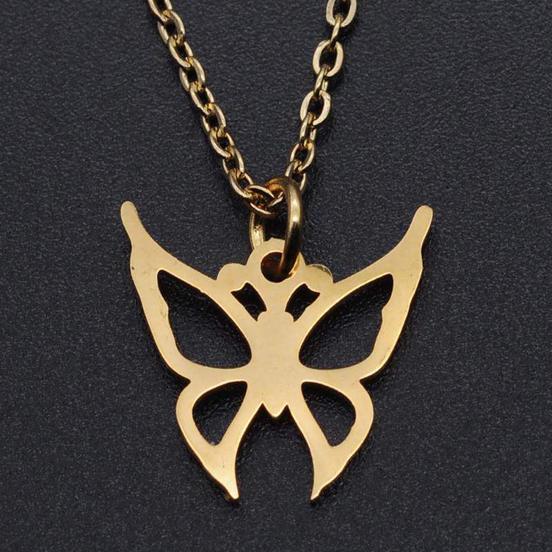 Butterfly Stainless Steel Charm Necklace for Women Dainty Steel Necklaces Wholesale Dropshipping Fashion Jewelry Necklaces
Butterfly Stainless Steel Charm Necklace for Women Dainty Steel Necklaces Wholesale Dropshipping Fashion Jewelry Necklaces