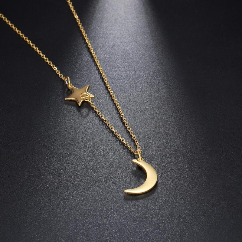 Fishhook Star Moon Bohemia Boho Small Gold Color Stainless Steel Gift For Woman Two Double Pendant charm Necklace Jewelry
Fishhook Star Moon Bohemia Boho Small Gold Color Stainless Steel Gift For Woman Two Double Pendant charm Necklace Jewelry