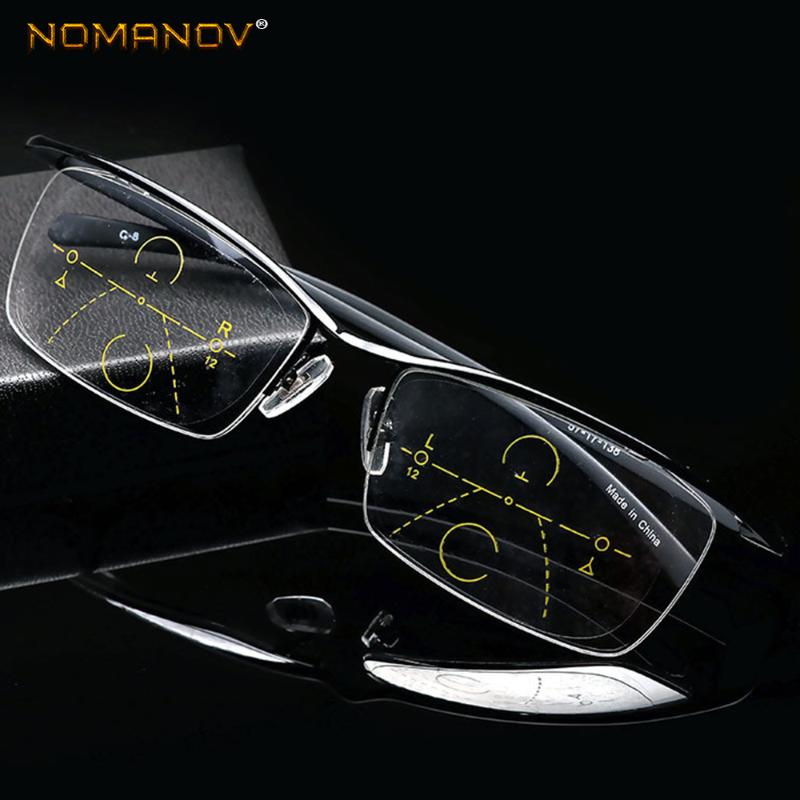NOMANOV = Progressive Multifocal Reading Glasses Titanium Alloy Trend Retro Eyebrow Eyeframe See Near And Far TOP 0 ADD +1 To +4
NOMANOV = Progressive Multifocal Reading Glasses Titanium Alloy Trend Retro Eyebrow Eyeframe See Near And Far TOP 0 ADD +1 To +4