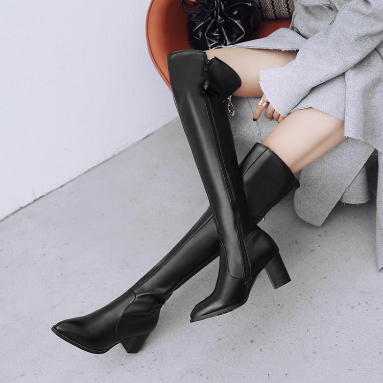 XJRHXJR Brand 2020 Women Over The Knee High Boots Zip Pu Leather Square High Heel Pointed Toe Women Motorcycle Boots Size 33-48, White
XJRHXJR Brand 2020 Women Over The Knee High Boots Zip Pu Leather Square High Heel Pointed Toe Women Motorcycle Boots Size 33-48, White