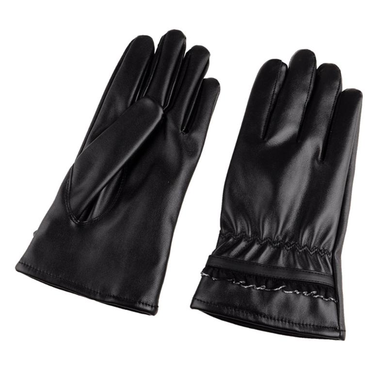 Five Fingers Gloves Women's Winter Faux Leather Warm Outdoor Motorcycle Bike Ski Mittens Solid Color Waterproof Windproof Fashion Glove
Five Fingers Gloves Women's Winter Faux Leather Warm Outdoor Motorcycle Bike Ski Mittens Solid Color Waterproof Windproof Fashion Glove