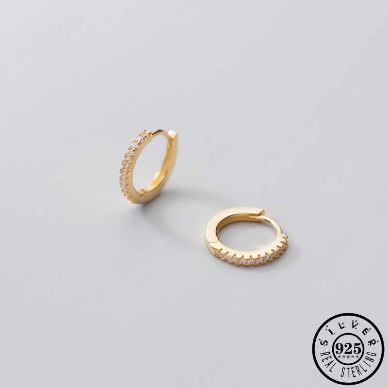 Trendy Mens Gold Color Round Circle Kpop Ear Rings 925 Sterling Silver Cubic Zirconia Small Round Huggie Hoop Earrings for Women
Trendy Mens Gold Color Round Circle Kpop Ear Rings 925 Sterling Silver Cubic Zirconia Small Round Huggie Hoop Earrings for Women