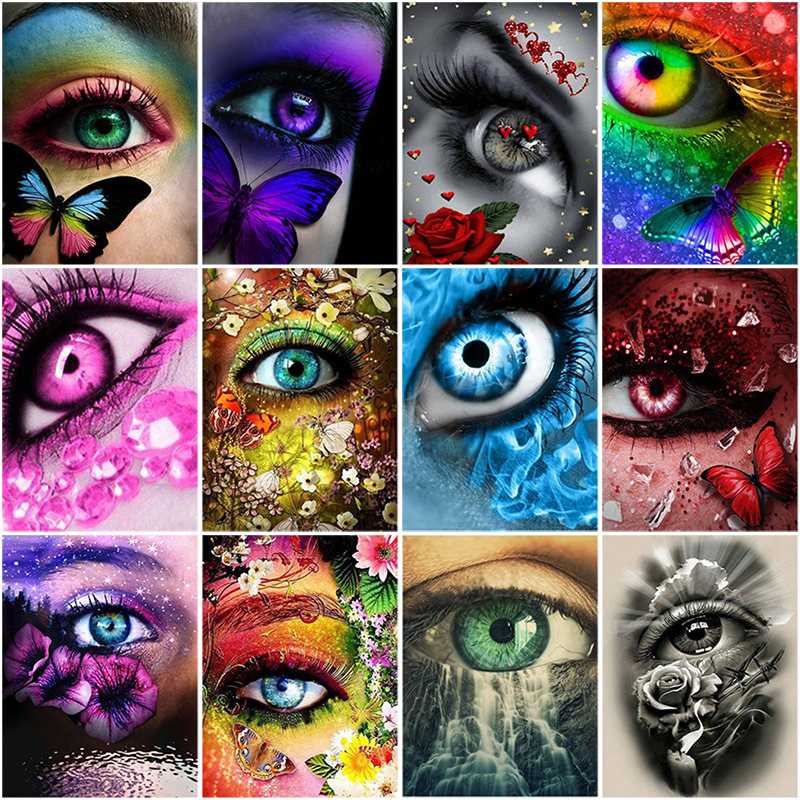 DIY 5D Diamond Painting Eye Butterfly Diamond Embroidery Cartoon Cross Stitch Rhinestone Full Round Drill Mosaic Art Wall Decor
DIY 5D Diamond Painting Eye Butterfly Diamond Embroidery Cartoon Cross Stitch Rhinestone Full Round Drill Mosaic Art Wall Decor