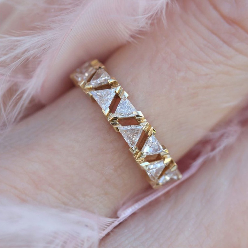 Double Fair Rings For Women Triangle Cubic Zirconia Midi Finger Ring Jewellery Light Gold Color Accessories Fashion Jewelry R196 
Double Fair Rings For Women Triangle Cubic Zirconia Midi Finger Ring Jewellery Light Gold Color Accessories Fashion Jewelry R196