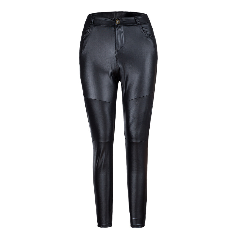 Autumn Winter PU Leather Pants High Waisted Tight Patchwork Strech Women Trousers Fashion Streetwear Faux Leather Pants 2020, Black
Autumn Winter PU Leather Pants High Waisted Tight Patchwork Strech Women Trousers Fashion Streetwear Faux Leather Pants 2020, Black