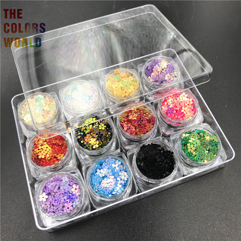 TCT-112 Flower shape 12 Kinds Colors Amazing Glitter Sequins For Nail Glitter Nail Art Decoration Body Art Manual Crafts DIY
TCT-112 Flower shape 12 Kinds Colors Amazing Glitter Sequins For Nail Glitter Nail Art Decoration Body Art Manual Crafts DIY