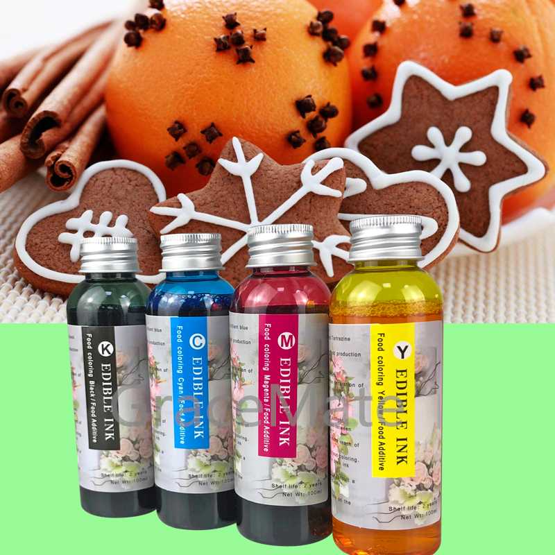 Universal Imported Edible Ink 100 ml Ink for Coffee Printer Print Machine suit for Coffee Cake Cookie Jelly Macarons
Universal Imported Edible Ink 100 ml Ink for Coffee Printer Print Machine suit for Coffee Cake Cookie Jelly Macarons