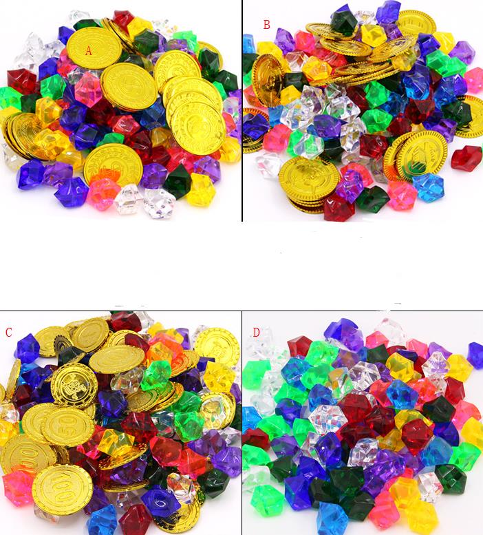 Pirate Toys Gold Coins and Pirate Gems Treasure for Party Plastic Coins Gems Acrylic Faux Diamond gift
Pirate Toys Gold Coins and Pirate Gems Treasure for Party Plastic Coins Gems Acrylic Faux Diamond gift