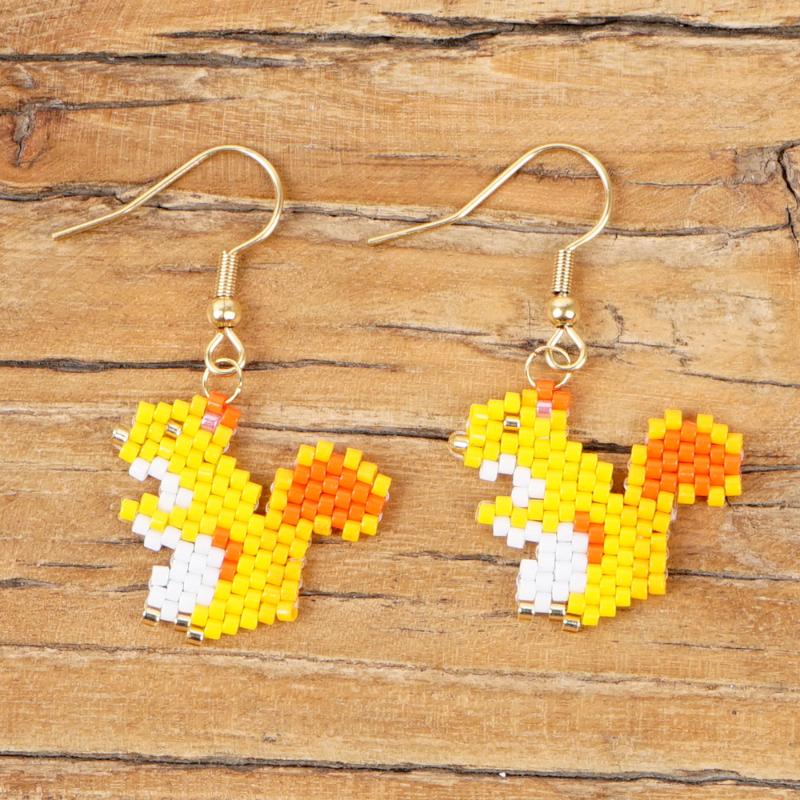 Trending women earrings 2020 mini yellow squirrel fun earrings miyuki handemade beaded kawaii gold unique ear rings
Trending women earrings 2020 mini yellow squirrel fun earrings miyuki handemade beaded kawaii gold unique ear rings