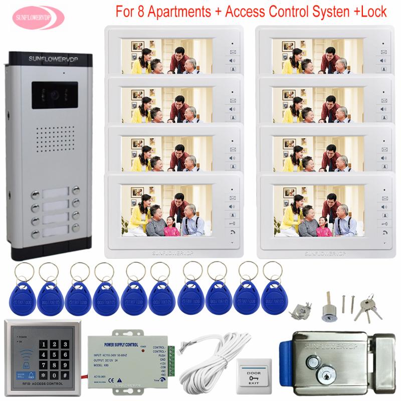 7inch Video Door Outdoor Waterproof Doorbell For Apartments Intercom Doorbell Home Access Control Electronic Control Door Lock
7inch Video Door Outdoor Waterproof Doorbell For Apartments Intercom Doorbell Home Access Control Electronic Control Door Lock