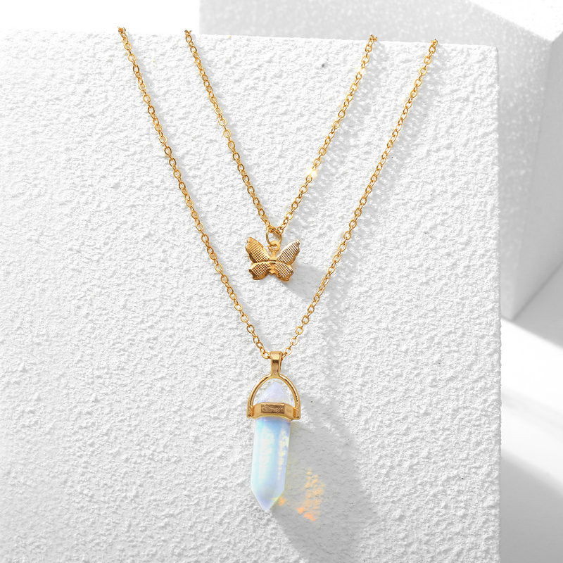 2020 New Double Layer Women Necklace Glass Necklaces Fashion Butterfly Pendant Necklace for Women Female goth jewelry
2020 New Double Layer Women Necklace Glass Necklaces Fashion Butterfly Pendant Necklace for Women Female goth jewelry