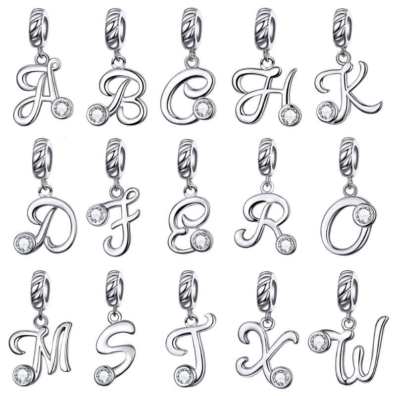 BISAER On Sale 925 Sterling Silver Alphabet A To Z Letter Shape Beads Charms fit for Charm Bracelets 925 Silver Jewelry Making
BISAER On Sale 925 Sterling Silver Alphabet A To Z Letter Shape Beads Charms fit for Charm Bracelets 925 Silver Jewelry Making