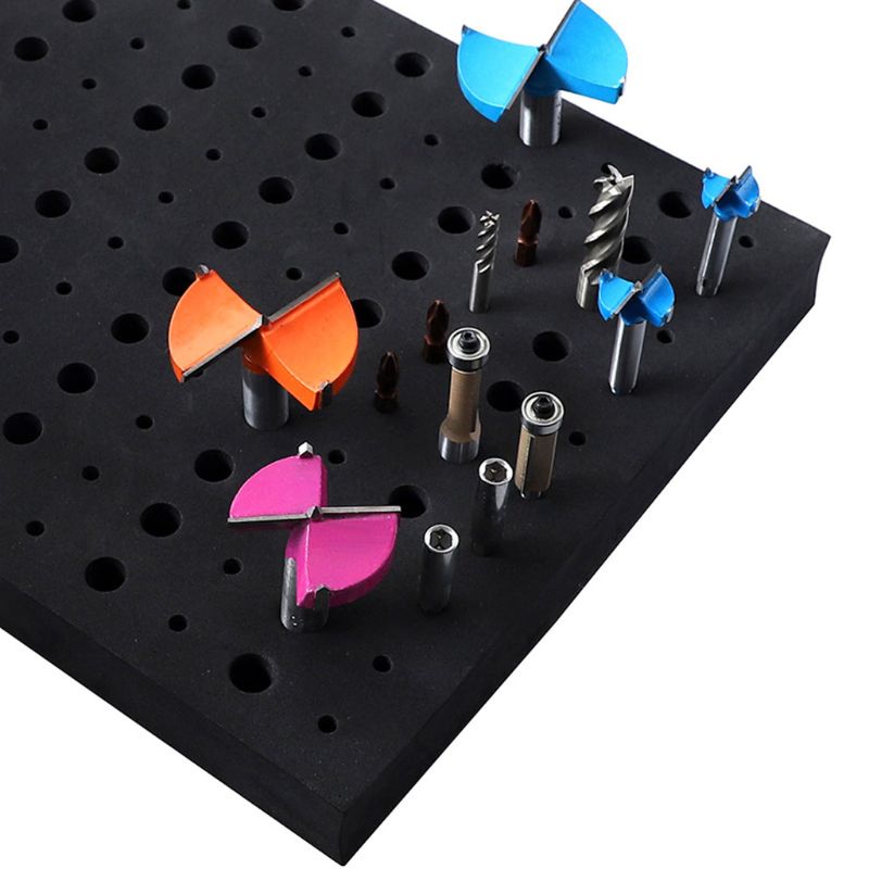 110 Holes Router Bit Tray Storage Holder for 1/4'' 1/2'' Shank Milling Cutters 6XDD
110 Holes Router Bit Tray Storage Holder for 1/4'' 1/2'' Shank Milling Cutters 6XDD