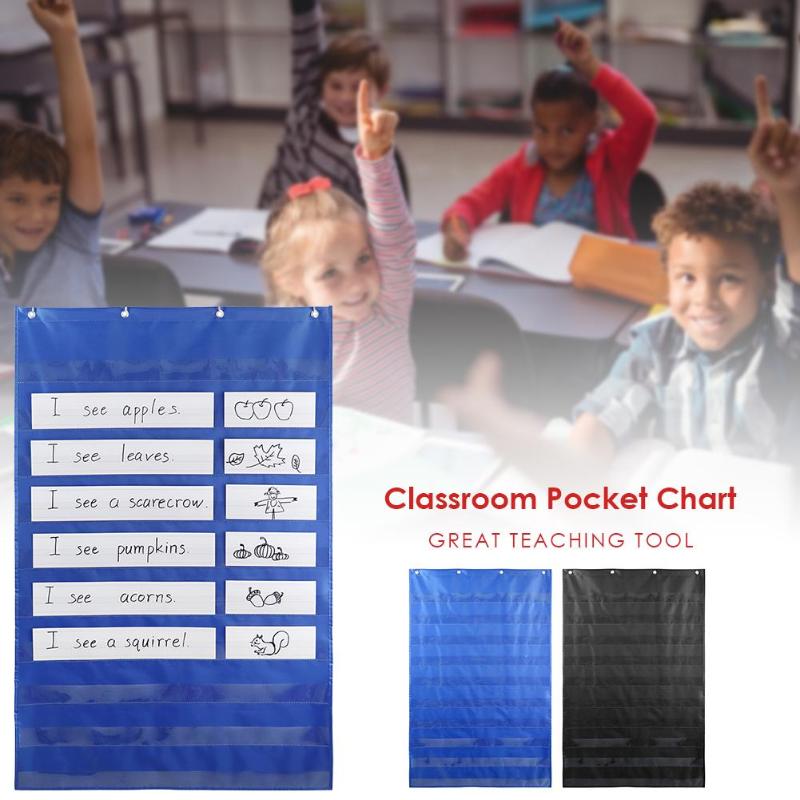 Classroom Pocket Wall Hanging Storage Bag Sundries Pouch Sundries Bag Simple Daily Schedule Pocket Chart Teaching Tools, Blue
Classroom Pocket Wall Hanging Storage Bag Sundries Pouch Sundries Bag Simple Daily Schedule Pocket Chart Teaching Tools, Blue