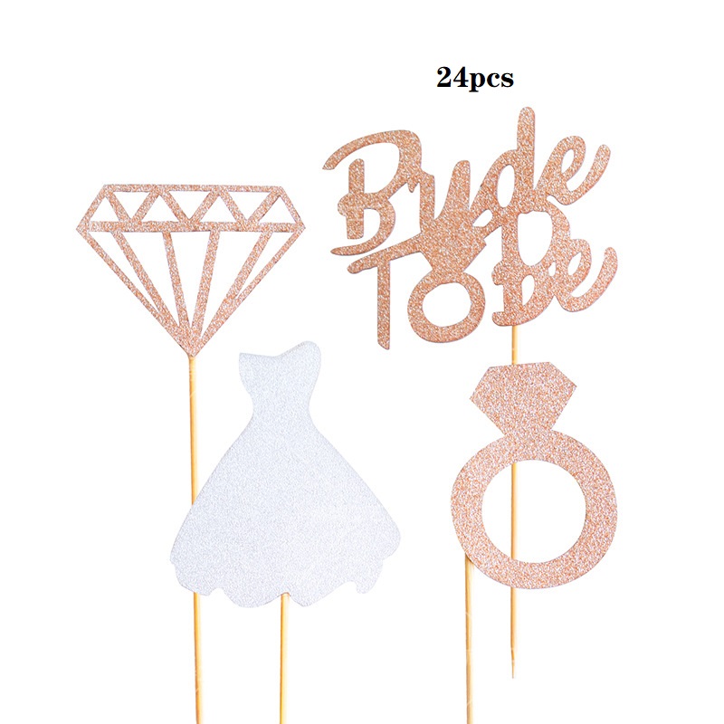 24/1/10pcs Large Champagne Bride To Be Cake Toppers with Heart Gold Sliver Team Bride Cake Decor for Bridal Shower Wedding Party
24/1/10pcs Large Champagne Bride To Be Cake Toppers with Heart Gold Sliver Team Bride Cake Decor for Bridal Shower Wedding Party