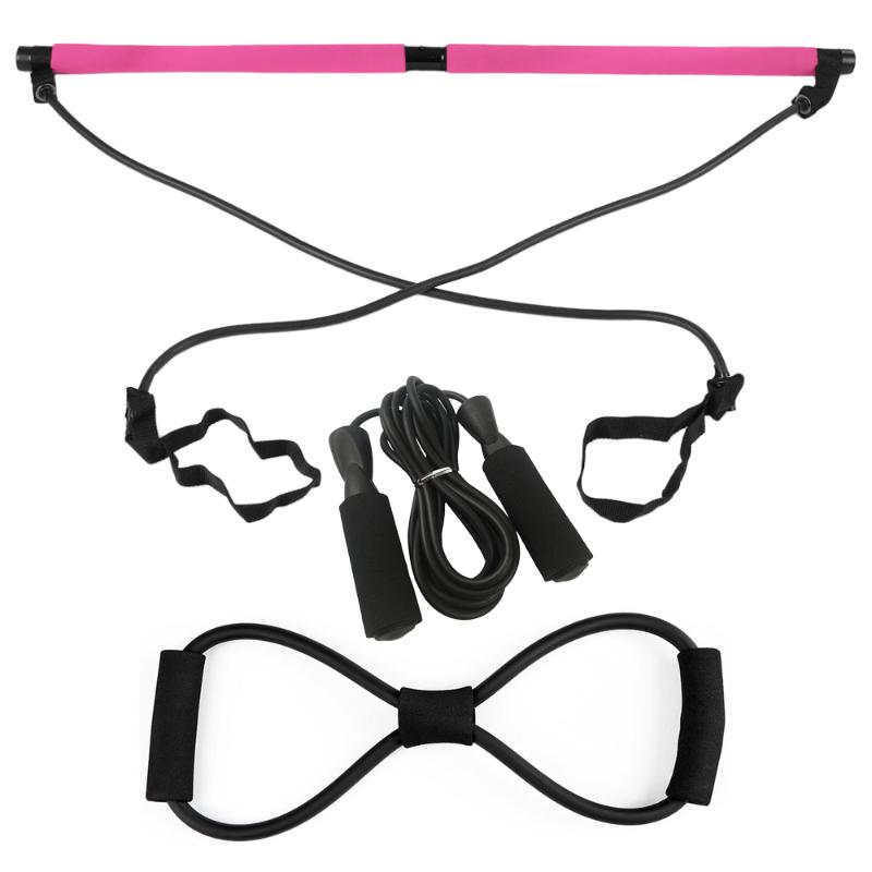Portable Bar Kit Muscle Toning Bar w/ 8 Shaped Resistance Bands 2.8M Adjustable Jump Rope Home Gym Exercise Fitness Body Workout
Portable Bar Kit Muscle Toning Bar w/ 8 Shaped Resistance Bands 2.8M Adjustable Jump Rope Home Gym Exercise Fitness Body Workout