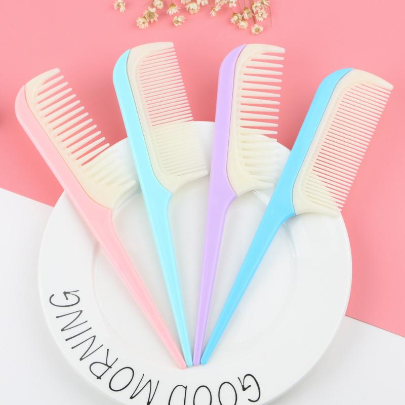 Tail Comb Salon Hairdressing Anti-static Handle Wide Tooth Hairburshes Hair Comb Detangling Massage Styling Tools
Tail Comb Salon Hairdressing Anti-static Handle Wide Tooth Hairburshes Hair Comb Detangling Massage Styling Tools