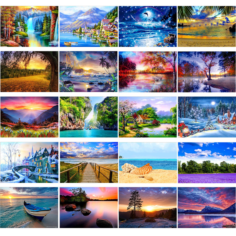 Diamond embroidery diamond painting full circle landscape 5D DIY rhinestone picture cross stitch mosaic
Diamond embroidery diamond painting full circle landscape 5D DIY rhinestone picture cross stitch mosaic