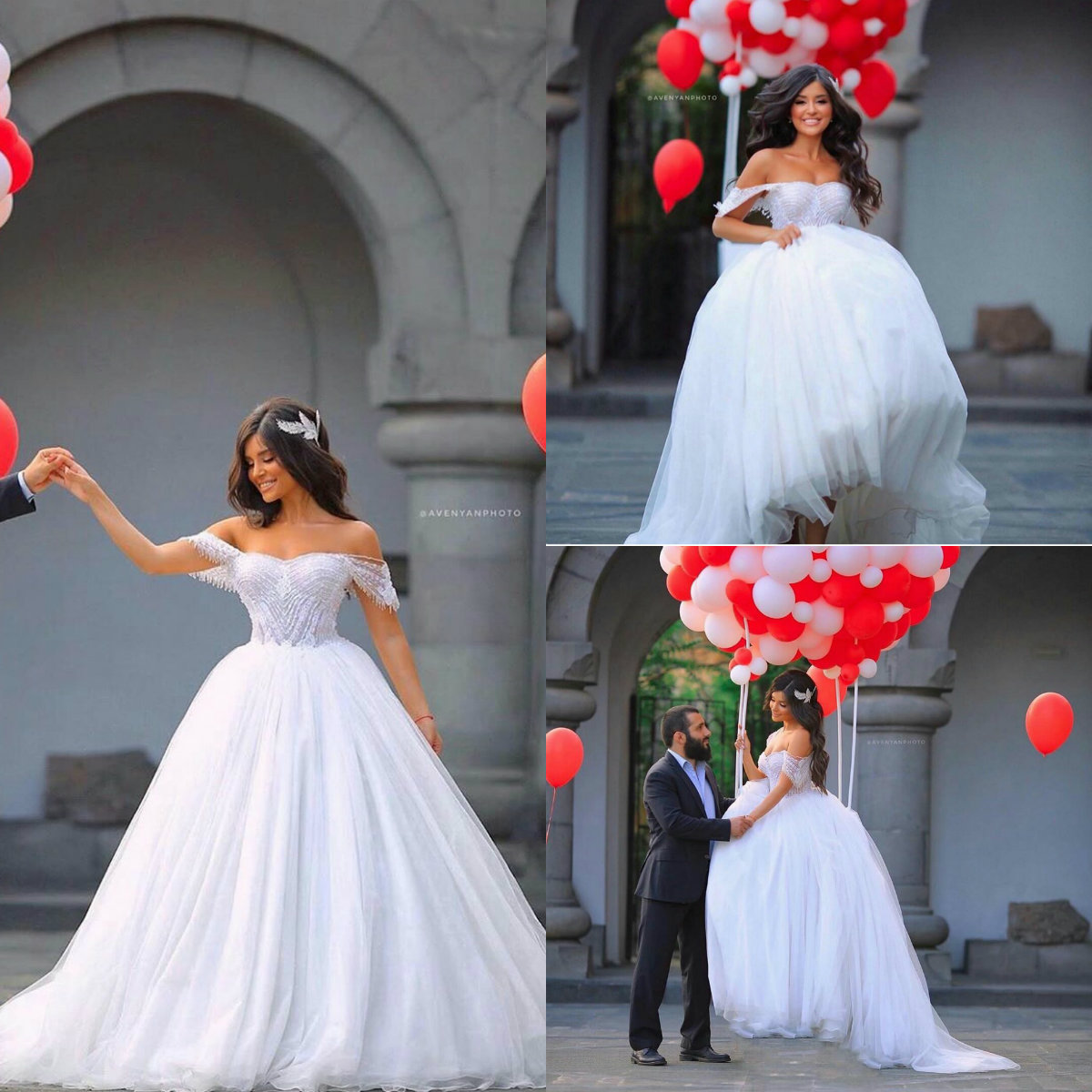 Luxury Ball Gown Wedding Dresses Off Shoulder Lace Appliques Bridal Gowns robe de mariée Lace-up Back Arabic Church Wedding Dress, Same as image
Luxury Ball Gown Wedding Dresses Off Shoulder Lace Appliques Bridal Gowns robe de mariée Lace-up Back Arabic Church Wedding Dress, Same as image