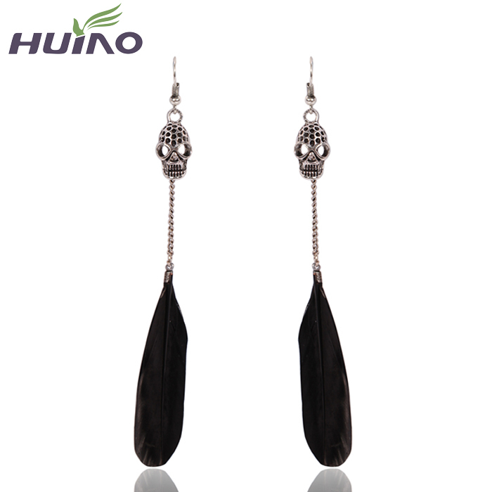 Earings Promotion Women Brincos Sterling Jewelry 2020 Newest Arrival Feather Shape Long Drop Earrings Skull Plated Fine Jewelry
Earings Promotion Women Brincos Sterling Jewelry 2020 Newest Arrival Feather Shape Long Drop Earrings Skull Plated Fine Jewelry