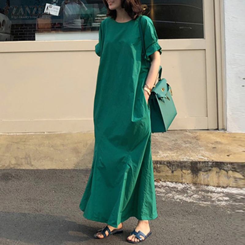 Casual Dresses Elegant Hollow Summer Dress Women's Solid Maxi Sundress ZANZEA Short Sleeve Long Vestidos Female O Neck Robe Plus Size, Black;gray
Casual Dresses Elegant Hollow Summer Dress Women's Solid Maxi Sundress ZANZEA Short Sleeve Long Vestidos Female O Neck Robe Plus Size, Black;gray