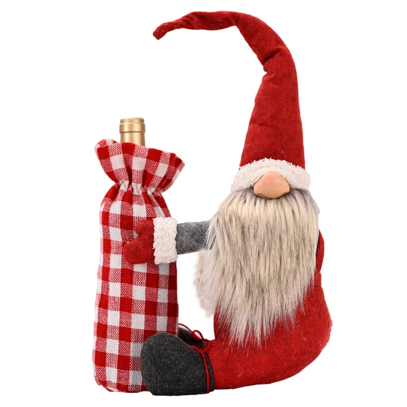 Christmas Gnome Champagne Red Wine Bottle Cover Topper Handmade Swedish Tomte Decoration Holiday Gift
Christmas Gnome Champagne Red Wine Bottle Cover Topper Handmade Swedish Tomte Decoration Holiday Gift
