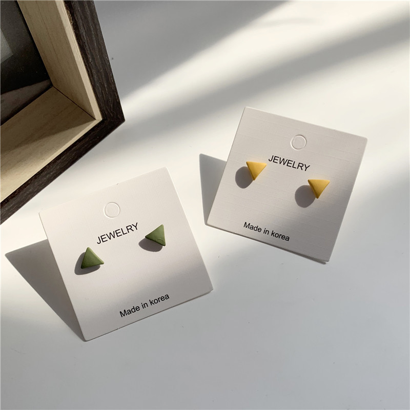 Korea Style New Exquisite Simple Cute Girl Geometric Triangle Trendy Stud Earrings for Women Fashion Jewelry Accessories
Korea Style New Exquisite Simple Cute Girl Geometric Triangle Trendy Stud Earrings for Women Fashion Jewelry Accessories