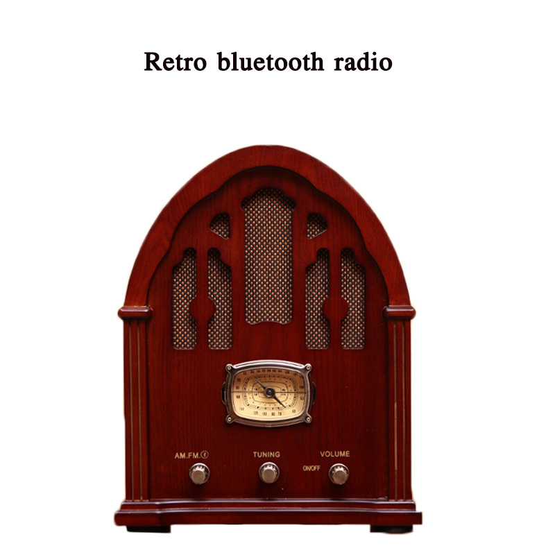 Old-fashioned retro bluetooth radio M8182 antique old-fashioned radio desktop wooden speaker pointer speaker 
Old-fashioned retro bluetooth radio M8182 antique old-fashioned radio desktop wooden speaker pointer speaker