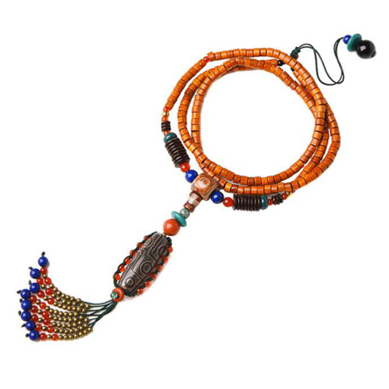Ethnic Maxi Necklace for Women Color Stone Ceramic Dzi Beads Pendants Coconut Shell Long Chain Fashion Vintage Jewelry
Ethnic Maxi Necklace for Women Color Stone Ceramic Dzi Beads Pendants Coconut Shell Long Chain Fashion Vintage Jewelry
