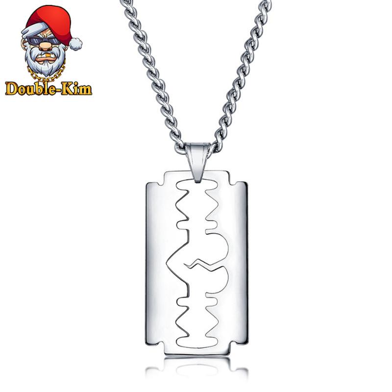 Chains Classic Blade Pendant Necklace Men Hiphop Street Culture Titanium Stainless Steel Fashion Trendy Chain Man Jewelry Gift
Chains Classic Blade Pendant Necklace Men Hiphop Street Culture Titanium Stainless Steel Fashion Trendy Chain Man Jewelry Gift