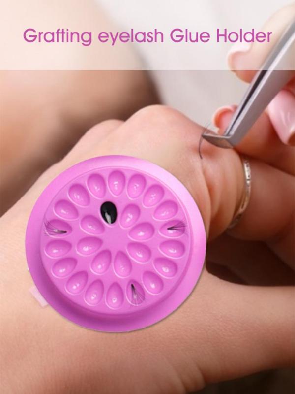 New Eyelash Extension Makeup Tools Glue Holder Lashes Adhesive Pallet Disposable Stand For Beauty Parlour