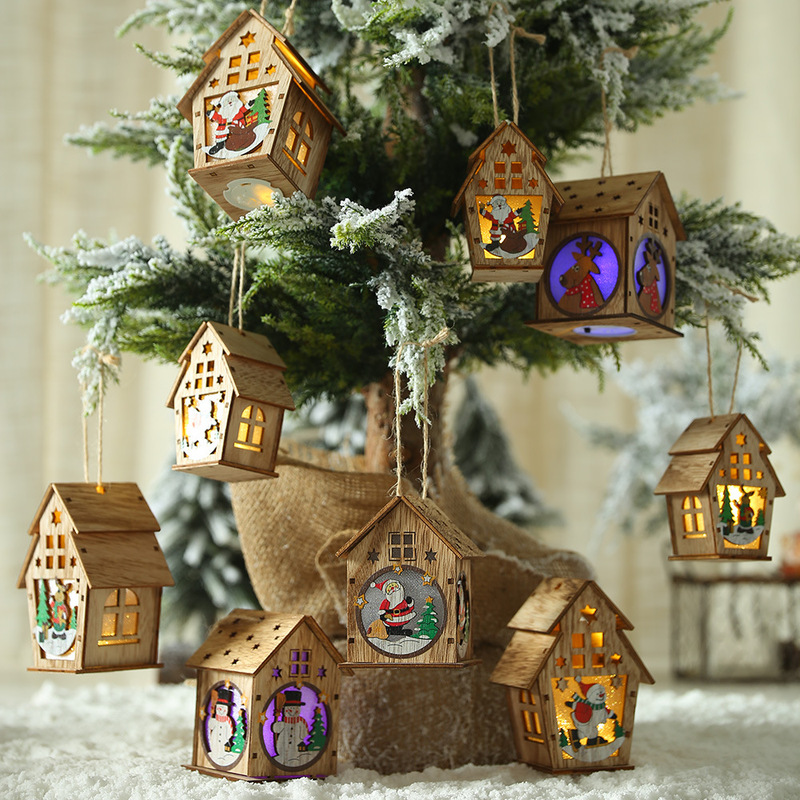 Festival Led Light Wood House Christmas Tree Decorations For Home Hanging Ornaments Fairy Light Xmas Gift Wedding Decor Navidad
Festival Led Light Wood House Christmas Tree Decorations For Home Hanging Ornaments Fairy Light Xmas Gift Wedding Decor Navidad