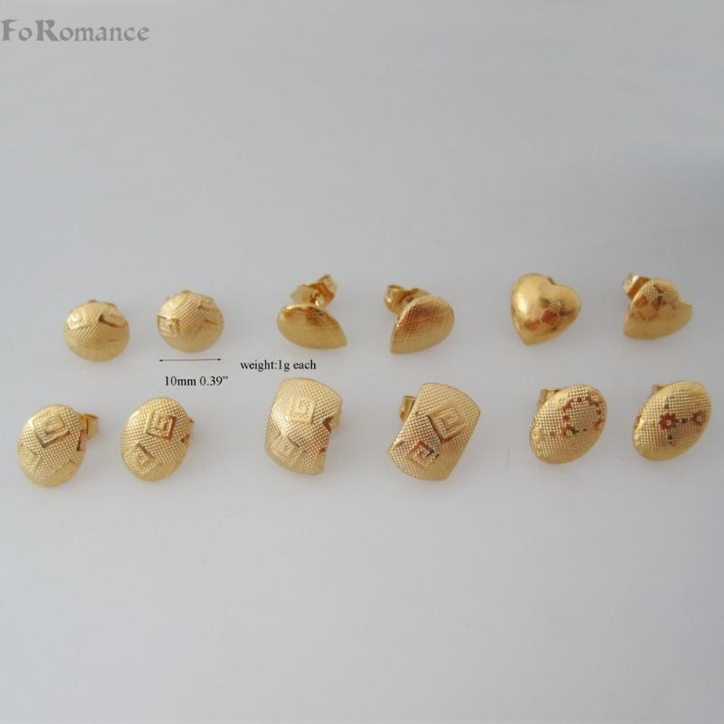 Foromance /SIX STYLES DIFFERENT SHAPE ROUND OVAL HEART WATER DROP - YELLOW - GOLD GP STUD EARRING
Foromance /SIX STYLES DIFFERENT SHAPE ROUND OVAL HEART WATER DROP - YELLOW - GOLD GP STUD EARRING