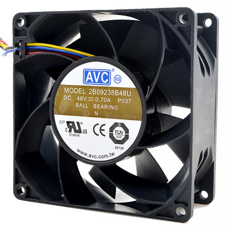 Brand New For AVC 92*92*38 2B09238B48U 9238 48V 0.7A 4-wire radiator fan for communications-equipment
Brand New For AVC 92*92*38 2B09238B48U 9238 48V 0.7A 4-wire radiator fan for communications-equipment
