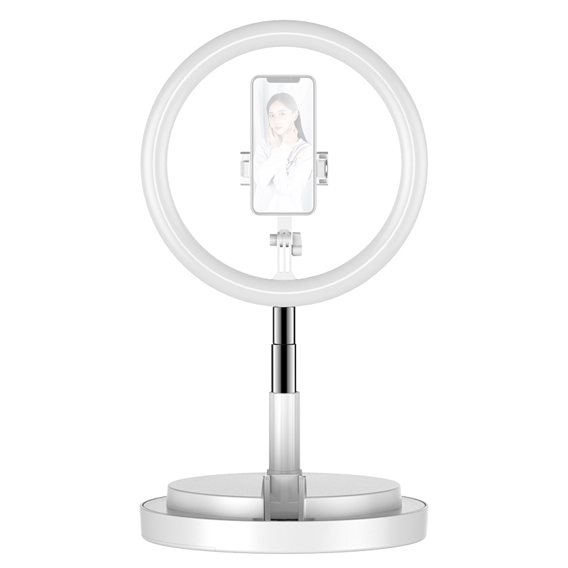 LED Selfie Ring Light Folding Fill Light Bracket Dimmable Beauty Ringlight for Live Stream/Makeup/YouTube Video
LED Selfie Ring Light Folding Fill Light Bracket Dimmable Beauty Ringlight for Live Stream/Makeup/YouTube Video