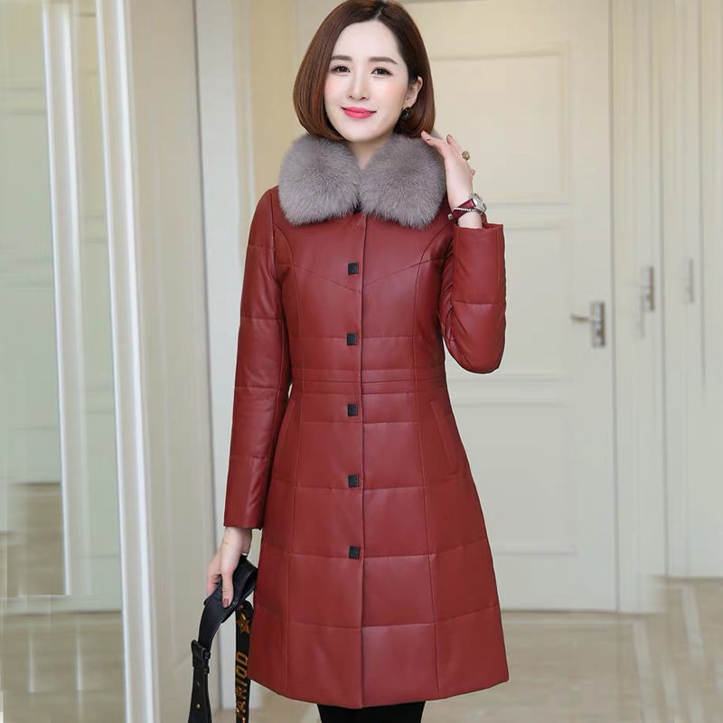 Women 2020 Winter Natural Collar Coats Female Real Sheepkin Leather Outwear Ladies Long White Duck Down Jackets V86, Black(
Women 2020 Winter Natural Collar Coats Female Real Sheepkin Leather Outwear Ladies Long White Duck Down Jackets V86, Black(