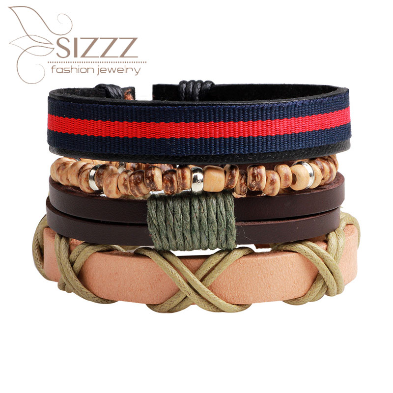 SIZZZ 2020 European and American fashion retro suit diy drawstring woven leather beads bracelet&bangles for men/women
SIZZZ 2020 European and American fashion retro suit diy drawstring woven leather beads bracelet&bangles for men/women