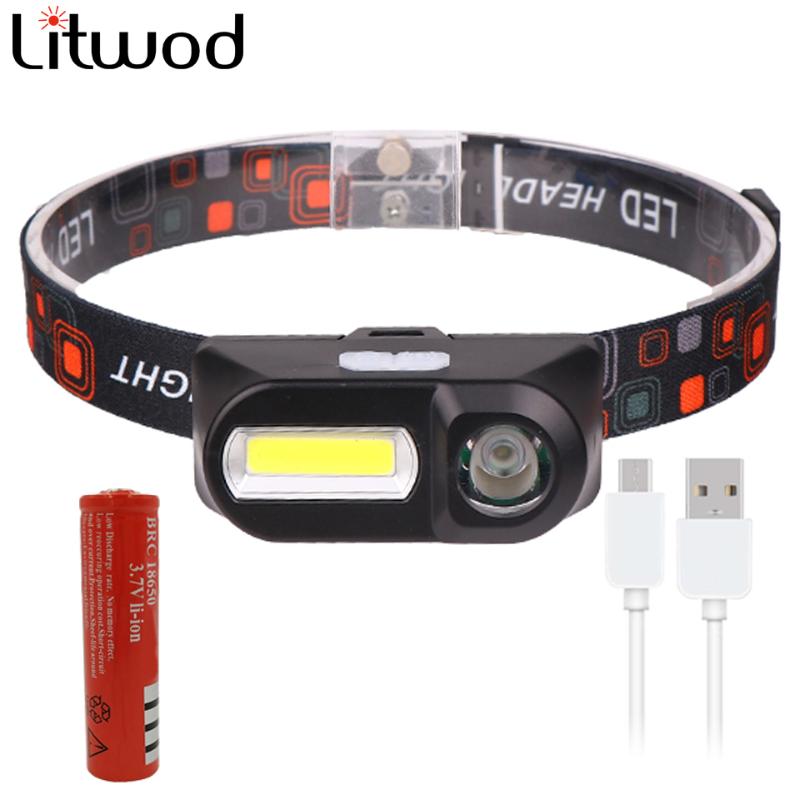 Mini COB LED Headlight Headlamp Head Lamp USB Rechargeable 18650 Torch Camping Hiking Night Fishing Light
Mini COB LED Headlight Headlamp Head Lamp USB Rechargeable 18650 Torch Camping Hiking Night Fishing Light
