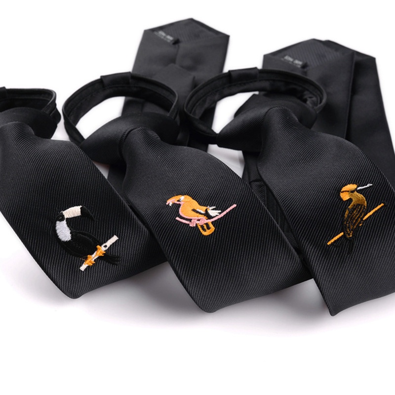 48cm*5cm Men Tie Animal Embroidered Ties Lazy Tie Easy To Pull Rope Neckwear for Men Slim Necktie Wedding Party Male Dress Gift
48cm*5cm Men Tie Animal Embroidered Ties Lazy Tie Easy To Pull Rope Neckwear for Men Slim Necktie Wedding Party Male Dress Gift