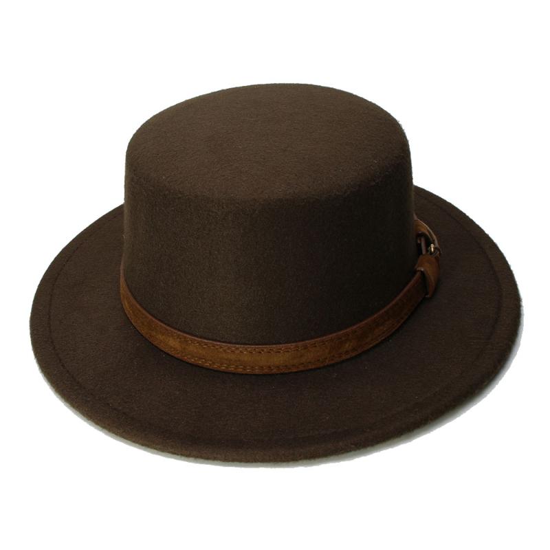 LUCKYLIANJI Retro Kid Vintage 100% Wool Wide Brim Cap Pork Pie Porkpie Bowler Hat coffee Leather Band(54cm/Adjusted, Black
LUCKYLIANJI Retro Kid Vintage 100% Wool Wide Brim Cap Pork Pie Porkpie Bowler Hat coffee Leather Band(54cm/Adjusted, Black