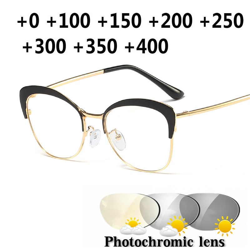 Fashion Women Sun Photochromic Reading Glasses Men Chameleon Eyeglasses Sunglasses Discoloration with Diopters 1.0 1.25 1.50 NX
Fashion Women Sun Photochromic Reading Glasses Men Chameleon Eyeglasses Sunglasses Discoloration with Diopters 1.0 1.25 1.50 NX