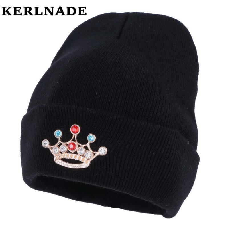 women crown beanie new design girl casual winter hats mix colored crystal luxury skullies solid color fashion woman winter hat, Black
women crown beanie new design girl casual winter hats mix colored crystal luxury skullies solid color fashion woman winter hat, Black