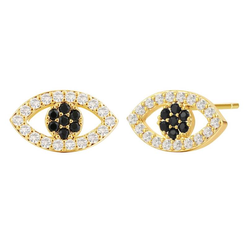 Gold Silver Color Eyes Shaped Earrings Copper Zircon Stone Triangle Stud Earrings For Women Personality Oorbellen Ear Jewelry
Gold Silver Color Eyes Shaped Earrings Copper Zircon Stone Triangle Stud Earrings For Women Personality Oorbellen Ear Jewelry