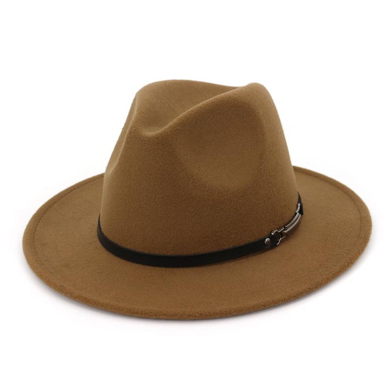 Winter Autumn Wool Solid Color Fedoras British Felt Cap Wide Brim Hat For Women's Men's Jazz Hats Panama Sombrero Caps, Black
Winter Autumn Wool Solid Color Fedoras British Felt Cap Wide Brim Hat For Women's Men's Jazz Hats Panama Sombrero Caps, Black