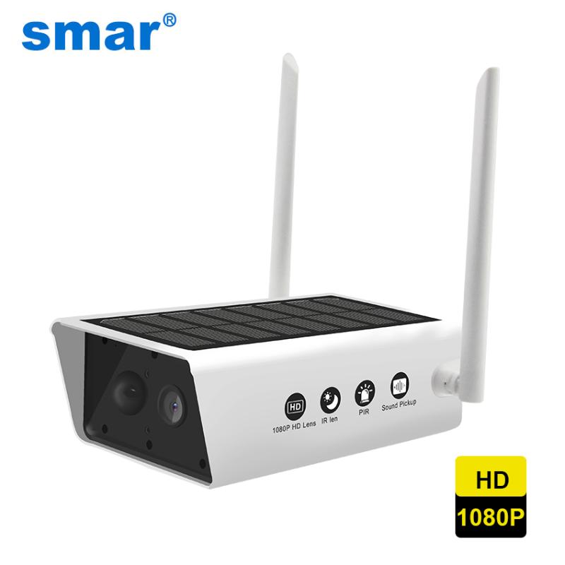 Smar 1080P Wireless Solar Camera Security Surveillance Waterproof IR Night Vision Support TF card 10200MAh P2P cloud Use
Smar 1080P Wireless Solar Camera Security Surveillance Waterproof IR Night Vision Support TF card 10200MAh P2P cloud Use