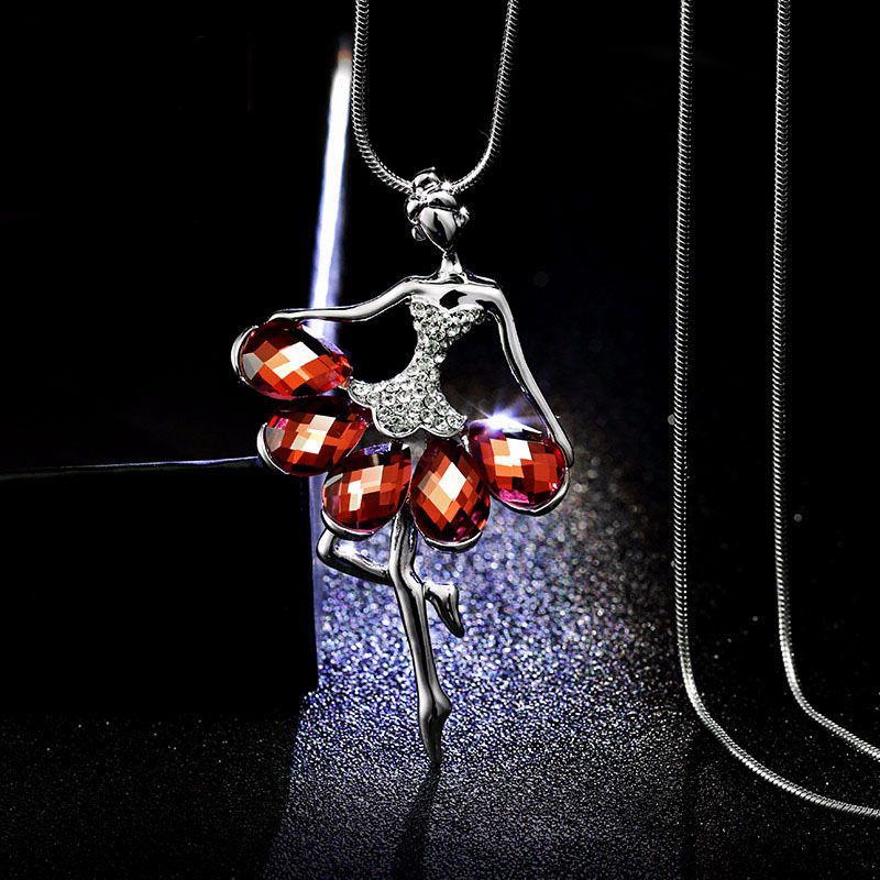 BYSPT Girls Crystal Pendant Necklace silver Color Women Office Lady Gray Red Blue Crystal Long Chain Jewelry Bijoux Gifts
BYSPT Girls Crystal Pendant Necklace silver Color Women Office Lady Gray Red Blue Crystal Long Chain Jewelry Bijoux Gifts